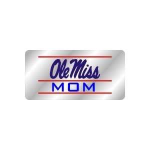    OLE MISS IN SCRIPT OVER MOM SILVER/RED/BLUE