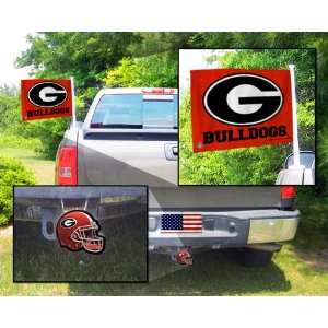  Georgia Bulldogs Truck Deco Pack Truck Flag and Hitch 