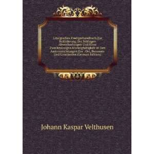   Und UmstÃ¤nden (German Edition) Johann Kaspar Velthusen Books