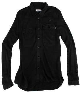 Publish Clothing Darniel L/S Button Up Corduroy Cuff Shirt   Black 