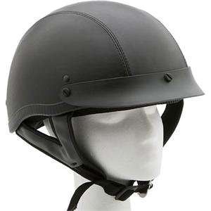  Kerr Shorty Leather Helmet   Medium/Black/Grey Automotive
