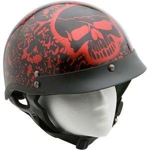 Kerr Shorty Boneyard Helmet   Medium/Red Automotive