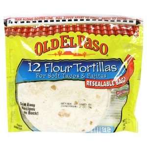 Old El Paso Flour Tortillas   12 Pack Grocery & Gourmet Food