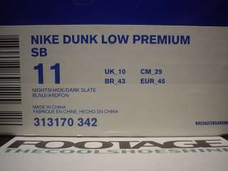 2009 Nike Dunk Low Premium SPLATTER BLUE LOBSTER NIGHTSHADE SLATE NAVY 