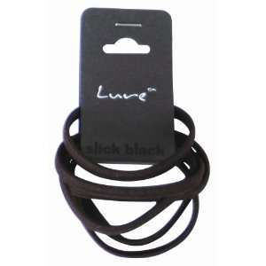  Lure Hair Bands 6 pc Black JD1505