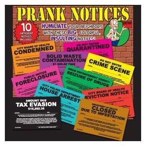  Prank Notices   Asst. Pack of 10 Electronics