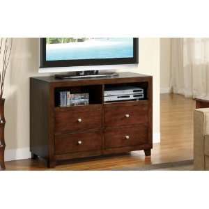  Entertainment Center Tv Stand with 4 Shelves in Walnut 