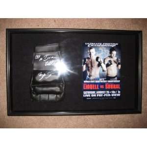  Chuck the Iceman Liddell and Babalu Signed Glove UFC 62 