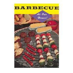  Barbecue at our House Premium Poster Print, 12x18