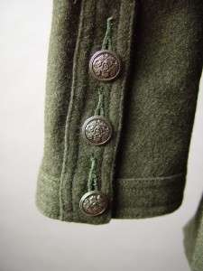 MILITARY Steampunk Army General Captain Wool Blend Cutaway Jacket fp 