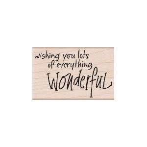  Lots of Wonderful Wood Mounted Rubber Stamp (D4644) Arts 