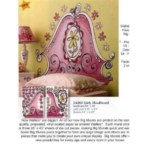 Wallpaper Patton Wallcovering Wallies Murals and More Girly Headboard 
