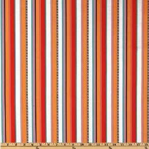  Michael Miller Flights of Fancy Beach Stripe Summer Fabric By The Yard