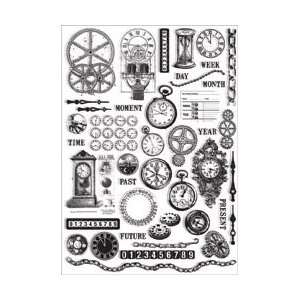  Black & White Rub Ons 5.125X7.25 Sheet Arts, Crafts 
