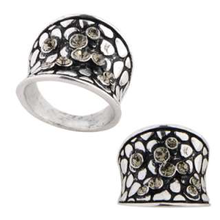 Modern Design Vintage Metal Ring in Size 6 7 8 9 or 10  