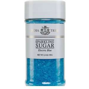  India Tree Electric Blue Sparkling Sugar, 3 1/2 oz.