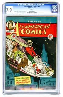 All American Comics #66 CGC 7.0 white DC Golden Age Green Lantern 
