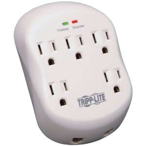   Direct Plug In Surge Protector 5 Outlet RJ11 1080 Joules Electronics