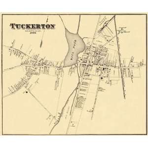  TUCKERTON NEW JERSEY (NJ) LANDOWNER MAP 1878