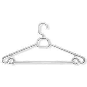   52 gram Clothes Hangers with Swivel, White, 20 Pack