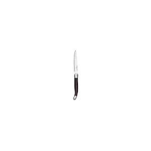Slim Euro Style S/S 9 Steak Knife w/ Black Plastic Handle   Dozen 