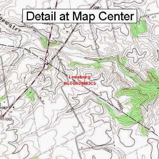 USGS Topographic Quadrangle Map   Leesburg, Ohio (Folded/Waterproof 