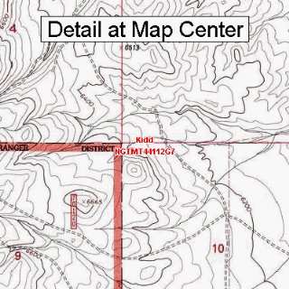  USGS Topographic Quadrangle Map   Kidd, Montana (Folded 