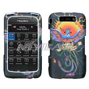  Black with Color Phoenix Red Yellow Flame Fire Design Snap 