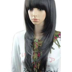    Cool2day fashion gril long BLACK stright wig/wigs JF010030 Beauty