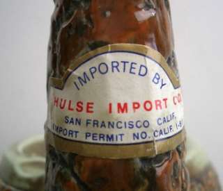 Borghini Italy Vintage Pipe Ash Tray Decanter Bottle  