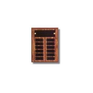  Cherry Finish Perpetual Plaque with 12 Name Plates (Employee 