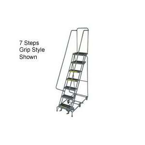 10 Step 24 W Perforated All Directional Steel Ladder  Safety Angle