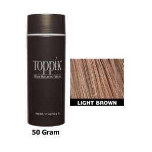  Hair Building Fibers GIANT Size Light Brown (50gm), Cover Bald Spots 