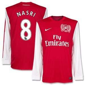  11 12 Arsenal Home L/S Jersey + Nasri 8