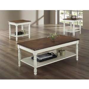  Homelegance Ohana 3 Piece Occasional Table Set in White 
