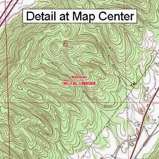  USGS Topographic Quadrangle Map   Keener, Alabama (Folded 