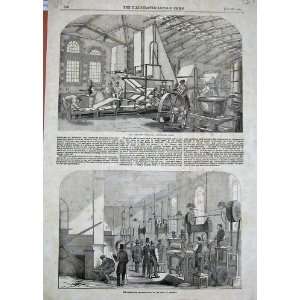  1854 Bank Note Paper Mill Printing Machinery England