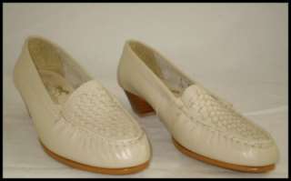 NOS vtg TROTTERS WOVEN MOCCASIN TOE OXFORD SHOE 6 N  