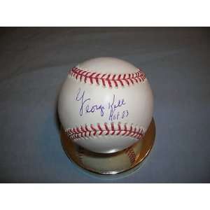 Signed George Kell Ball   3B HOF83 Official   Autographed Baseballs 