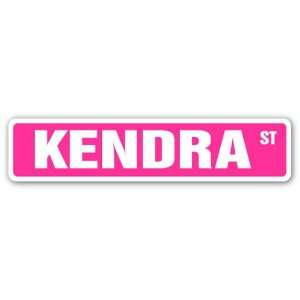  KENDRA Street Sign name kids childrens room door bedroom 