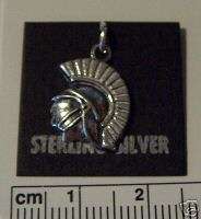 Sterling Silver Spartan or Trojan Profile or Head Charm  