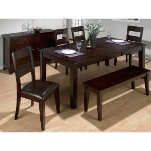   Height Butterfly Leaf Table with Hand Hewn Corners Dining Room Set