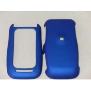 Motorola Barrage V860 Hard Case Solid Blue Phone Cover Skin Protector 