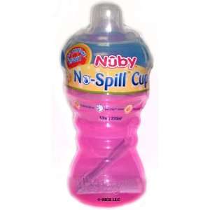  Nuby No Spill Gripper Soft Spout Sippy Cup Pink/Blue Baby