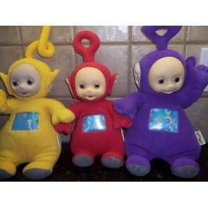   TELETUBBIES Large Plush Dolls (LA LA, TINKY WINKY, AND PO) Toys