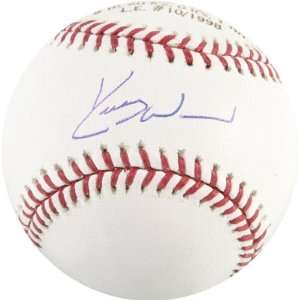  Kerry Wood Autographed Baseball Engraved 1998 ROY Stats 