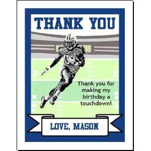  Colts Colored Football Thank You Cards 2 