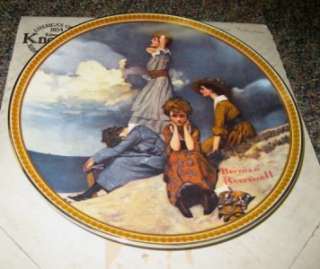 NORMAN ROCKWELL KNOWLES PLATES MIRROR SHORE PORCH  