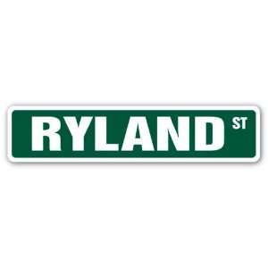 RYLAND Street Sign name kids childrens room door bedroom 