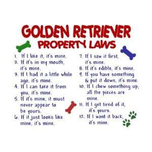  Golden Retriever Property Laws 2 Greeting Card Health 